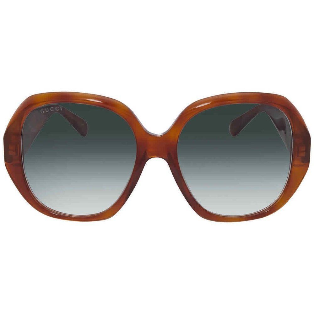 NEW Gucci Grey Geometric Women's Sunglasses - Picture 2 of 4